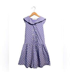 Vintage Purple Polka Dot Kids romper